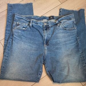 AG Adriano Goldschmied Straight Leg Blue Jeans
